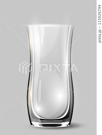 Alcohol glass for drinks. Transparent glass goblet, vector icon. Glass for wine, martini, champagne or other. Cocktail glass Alcohol glass for drinks. Transparent glass goblet, vector icon. Glass for wine, martini, champagne or other. Cocktail glass 115026794