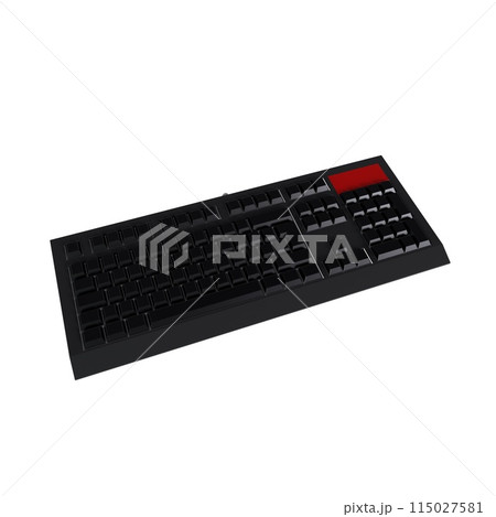 Keyboard isolated on white background 115027581
