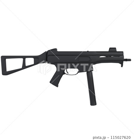Ump45 Rifle isolated on white background 115027620