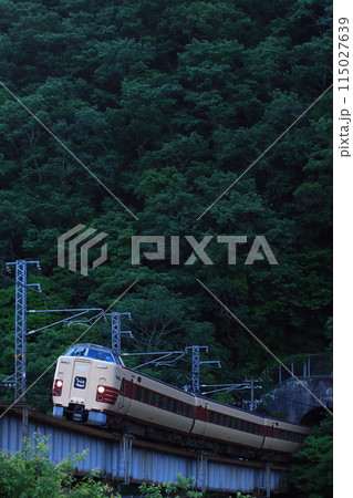 山深いトンネルを抜ける381系特急やくも_2024/5/17撮影 山深いトンネルを抜ける381系特急やくも_2024/5/17撮影 115027639