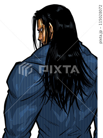 スーツを着た男性の後ろ姿のイラスト 115028072