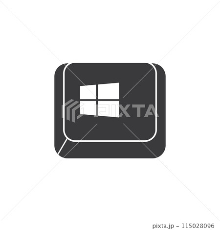 Keyboard icon flat design 115028096