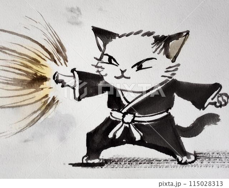 格闘技を極めた武闘家の猫 115028313