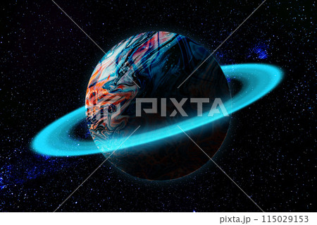 宇宙空間と惑星リング 宇宙空間と惑星リング 115029153