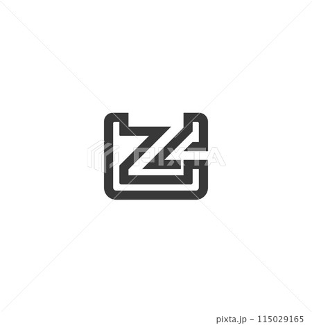 Alphabet letters Initials Monogram logo GZ, ZG 115029165