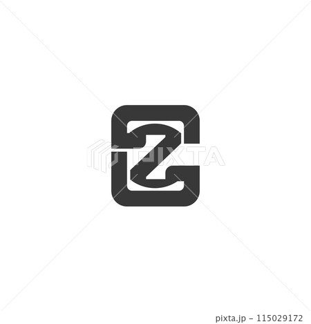 Alphabet letters Initials Monogram logo GZ, ZG 115029172