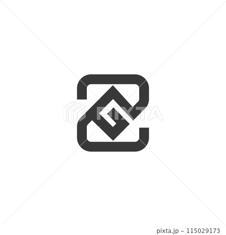 Alphabet letters Initials Monogram logo GZ, ZG 115029173
