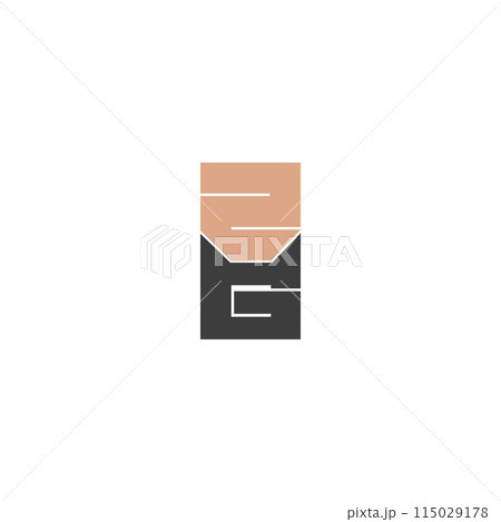 Alphabet letters Initials Monogram logo GZ, ZG 115029178