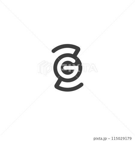 Alphabet letters Initials Monogram logo GZ, ZG 115029179