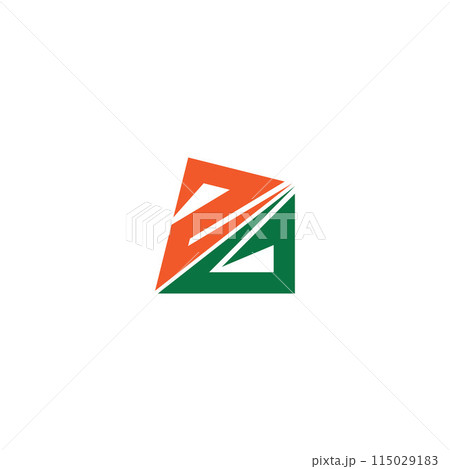 Alphabet letters Initials Monogram logo GZ, ZG 115029183