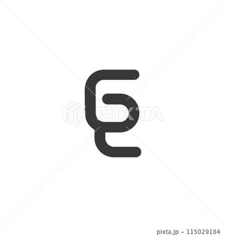 Alphabet letters Initials Monogram logo GZ, ZG 115029184