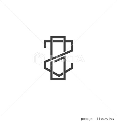 Alphabet letters Initials Monogram logo GZ, ZG Alphabet letters Initials Monogram logo GZ, ZG 115029193