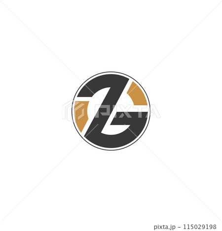 Alphabet letters Initials Monogram logo GZ, ZG 115029198