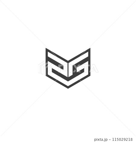 Alphabet letters Initials Monogram logo GZ, ZG 115029218