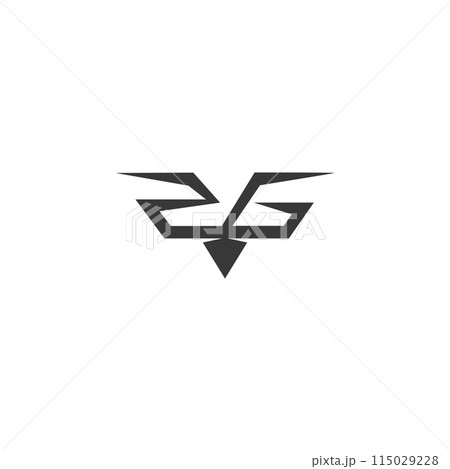 Alphabet letters Initials Monogram logo GZ, ZG 115029228