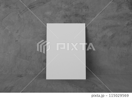 Empty white vertical rectangle A4 paper sheet mockup, 3D rendering Empty white vertical rectangle A4 paper sheet mockup, 3D rendering 115029569