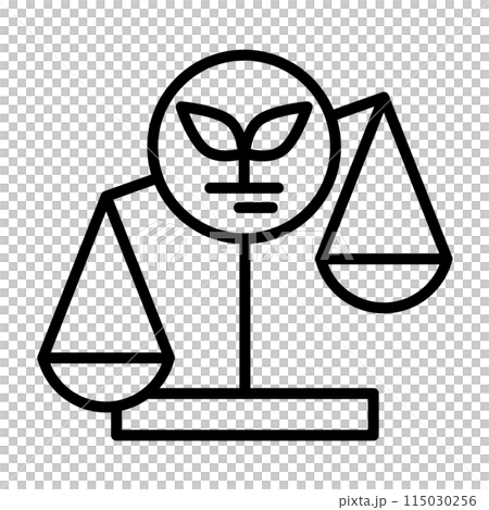 環境ルールの危機をイメージしたアイコン。 115030256