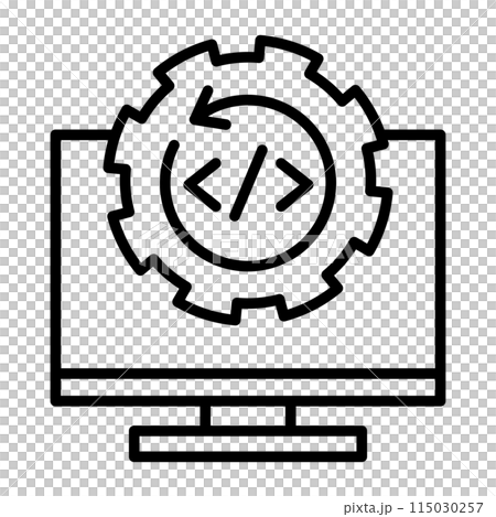 An icon that evokes the idea of legacy systems. An icon that evokes the idea of legacy systems. 115030257