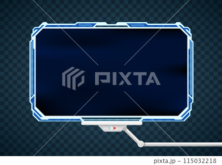 Vector screen frame of a futuristic device. 115032218