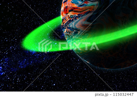 宇宙空間と惑星リング 115032447