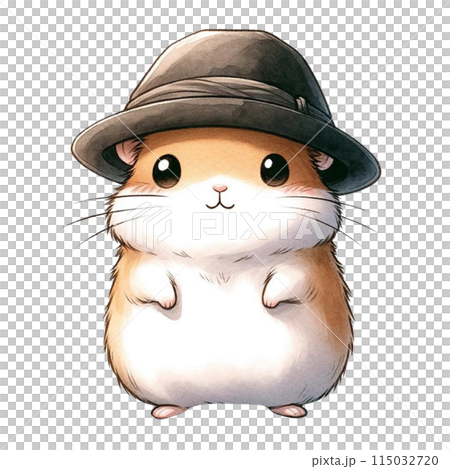帽子をかぶったハムスター 115032720