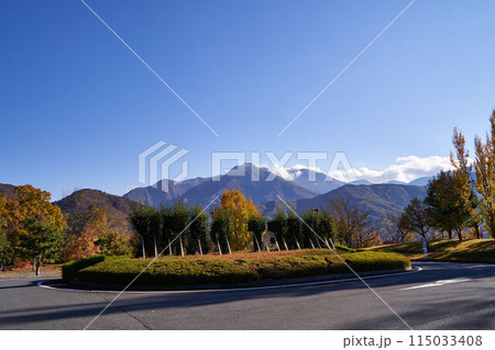 山梨県 秋の景色 山梨県 秋の景色 115033408
