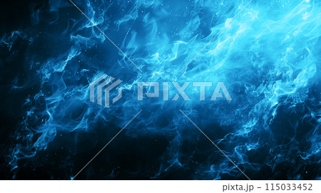 青い炎の背景 115033452