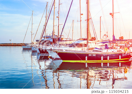 Yachts in port Yachts in port 115034215