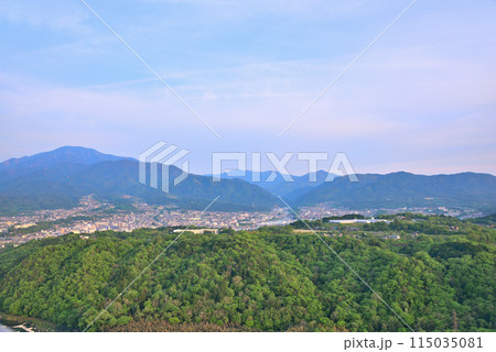 《岐阜県》中津川市　苗木城跡からの風景 115035081