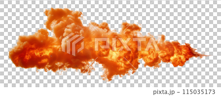火焰輻射效果，透明背景 115035173