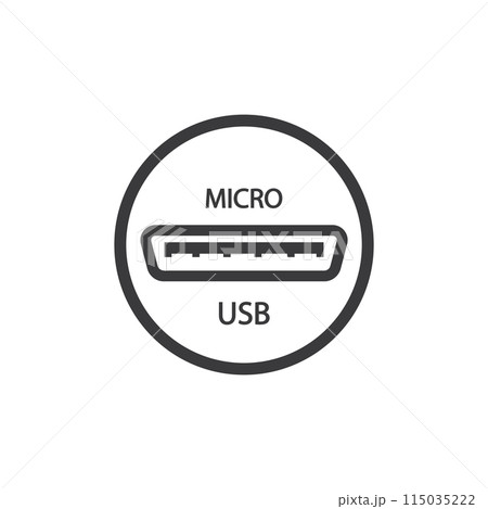 USB data transfer icon 115035222