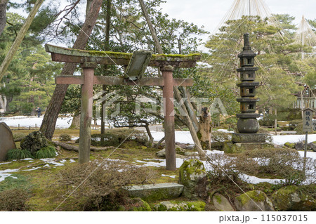 石川県の文化財指定庭園「兼六園」の風景 石川県の文化財指定庭園「兼六園」の風景 115037015