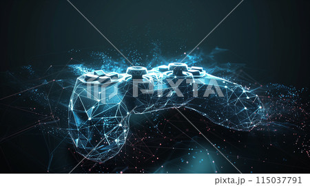 eスポーツ、ゲームコントローラー「AI生成画像」 115037791