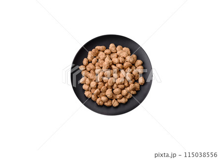 Dry soybean meat pellets, diet food for vegan and vegetarian cuisine 115038556