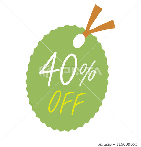 40％OFF　セールアイコン 115039653