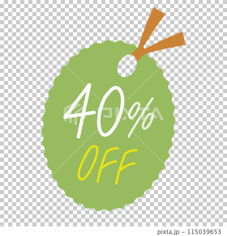 40％OFF　セールアイコン 115039653
