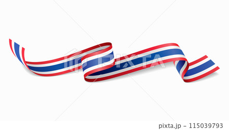 Thai flag wavy abstract background. Vector illustration. Thai flag wavy abstract background. Vector illustration. 115039793