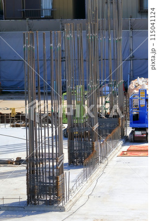 柱の配筋状況(建築工事) 柱の配筋状況(建築工事) 115041124