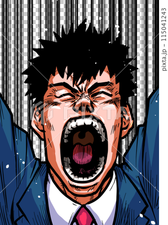 一個商人大力歡呼的插圖 115041243