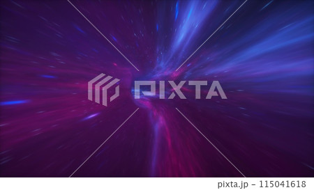 Abstract hyper jump into another galaxy. Warp tunnel wormhole moving in hyperspace. Hyper speed space travel concept. 3d illustration Abstract hyper jump into another galaxy. Warp tunnel wormhole moving in hyperspace. Hyper speed space travel concept. 3d illustration 115041618