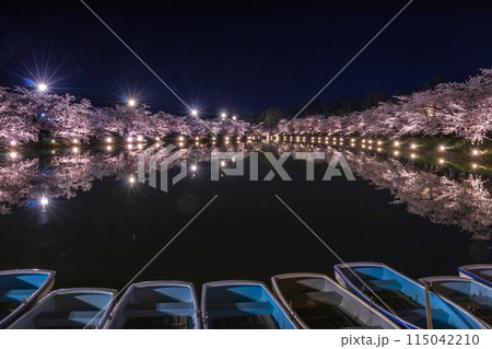 弘前さくら祭り 西濠の夜桜06 115042210