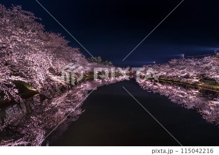 弘前さくら祭り 春陽橋の夜桜03 弘前さくら祭り 春陽橋の夜桜03 115042216