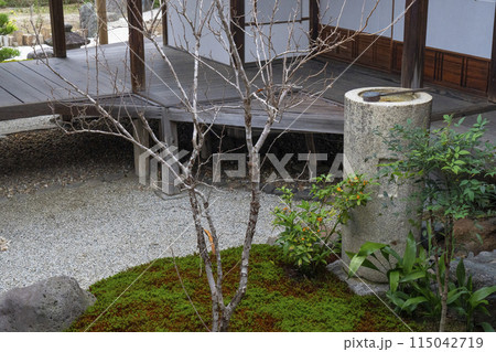 京都　聖護院門跡　坪庭 115042719