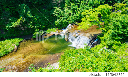 滑津大滝：滝見台 115042732