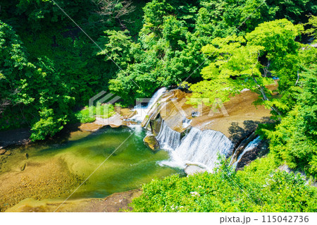 滑津大滝：滝見台 115042736