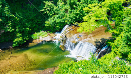 滑津大滝：滝見台 115042738