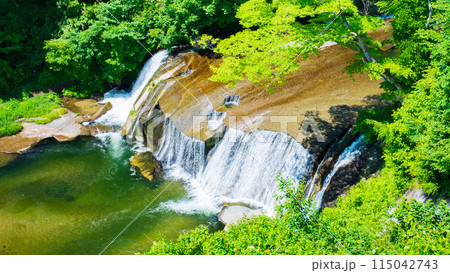 滑津大滝：滝見台 115042743