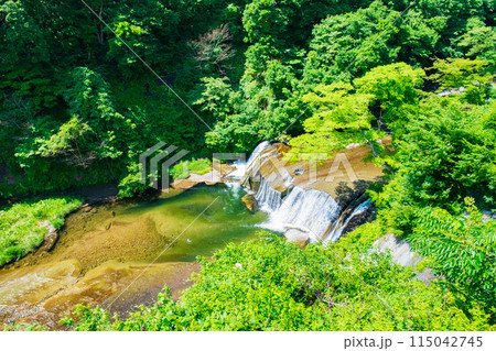 滑津大滝：滝見台 115042745