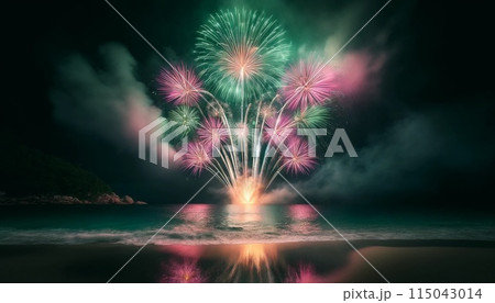 海辺の花火ショー 115043014