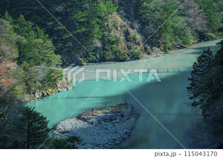 静岡県川根本町　寸又峡の景色　2024年春 115043170